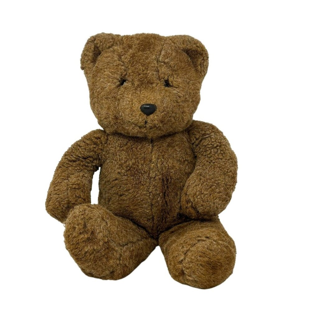 24K POLAR PUFF Ceasar Brown Teddy Bear 1987 Plush Mighty Star #4136